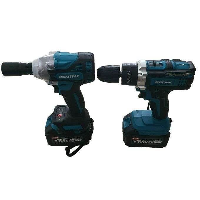 2-in-1 Combo 68V Lithium electric drill & wrench set