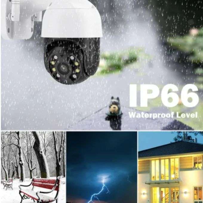 4 x Q-S4 MAX 8K WIFI IP Smart Surveillance Camera with 4 x 64GB SD Card