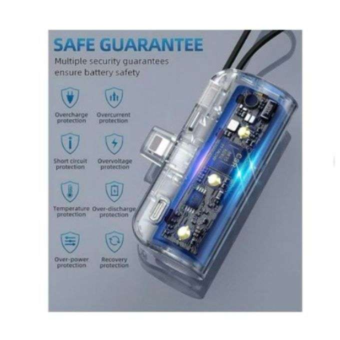 8000mAh Portable Fast Charge Power Bank for IOS and Android