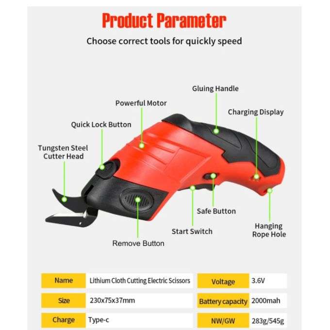 Lithium Electric Scissors