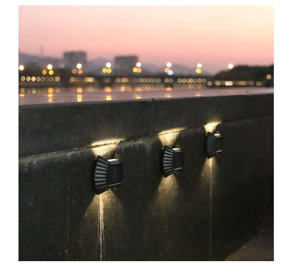 4 Piece Solar Energy Wall Lamp