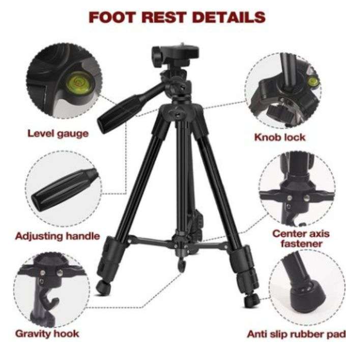 Camera Tripod(stand) for Canon Nikon Sony DSLR ,Black - NP 3160