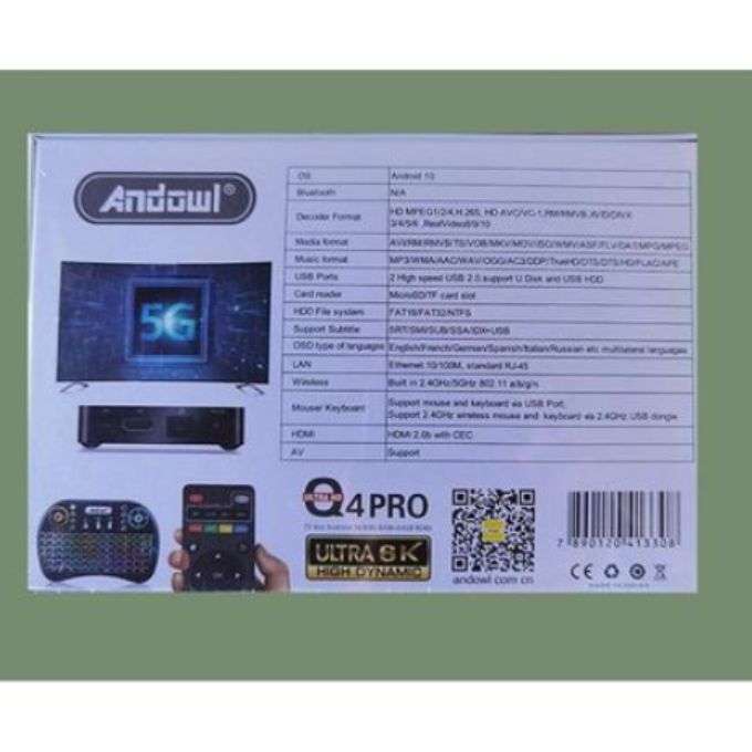 Ultra 8K HD Tv Box Android- 4G Ram/ 64G Rom