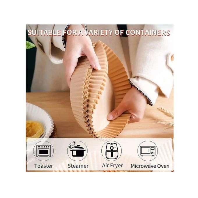 Non-stick Air Fryer Liners 20cm - 100pcs