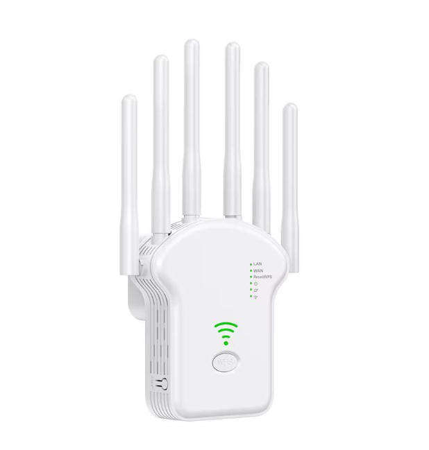 1200Mbps - 6 Antenna WiFi Repeater - 2.4GHz/5GHz Dual Band WiFi Extender-GC