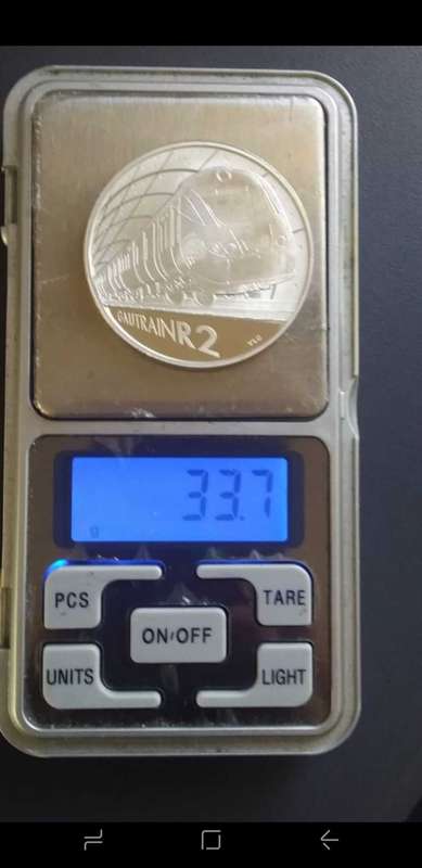 2012 Gautrain - Silver R2 + 2½ c Tickey