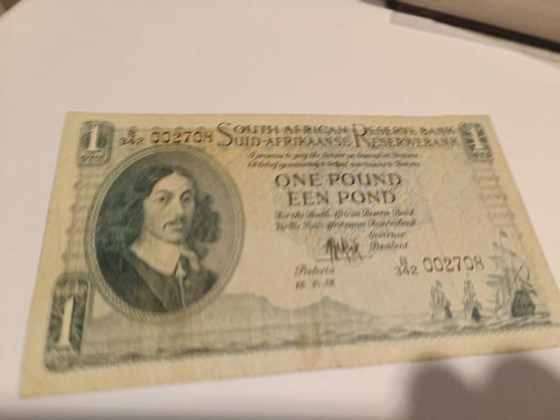 1958 one pound note