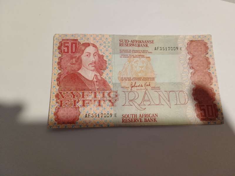 R50 note Jan van riebeeck