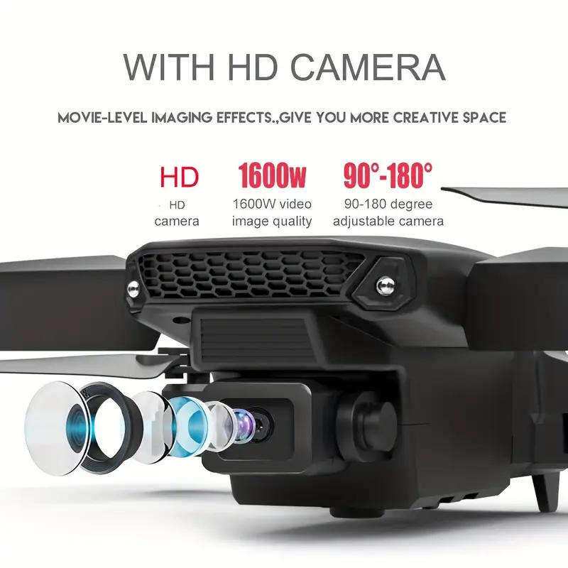 Drone with HD Camera, Professional Drone - Suitable for Beginners