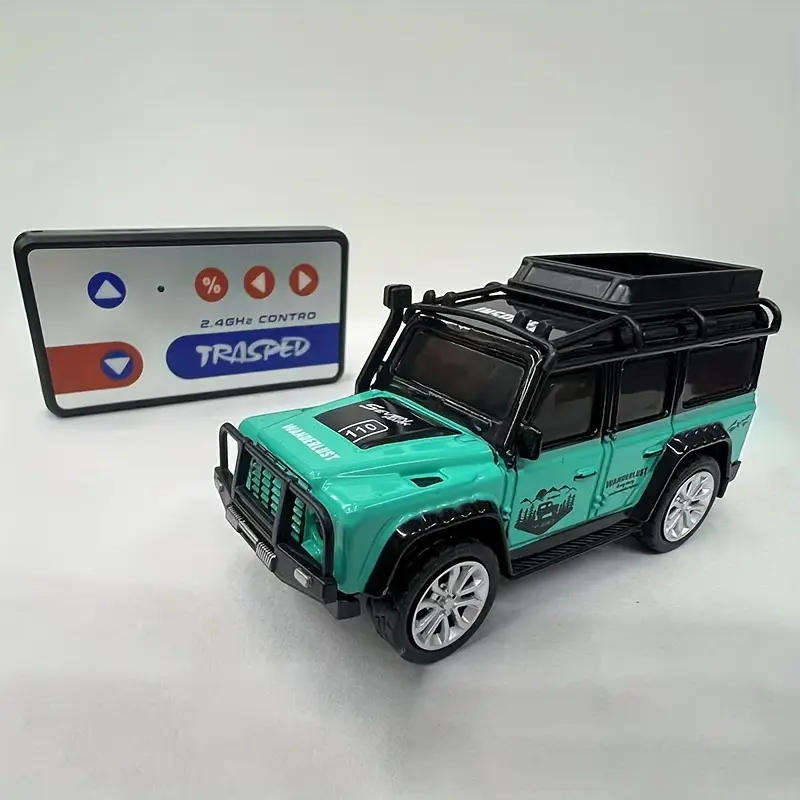 Miniature RC Off-Road Truck 1:64 Scale Alloy - 2.4GHz Anti-Interference