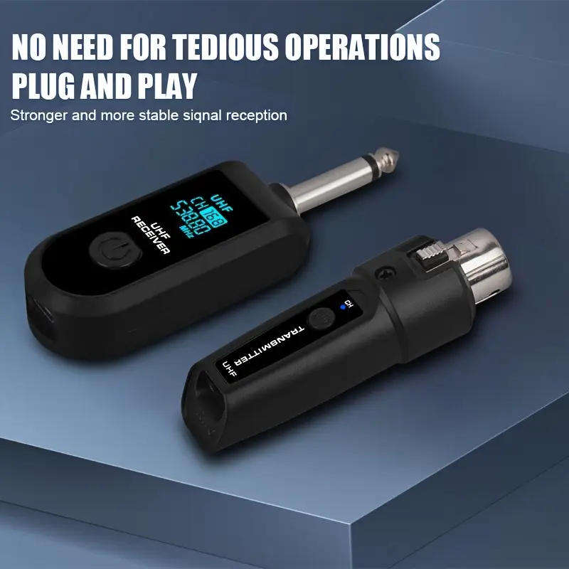 Wireless Mic Transceiver System - Make any two standard microphones Wireless