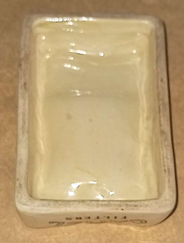 Vintage! Camel Filters - Rare - Crushed Cigarette Pack - Ceramic Ashtray