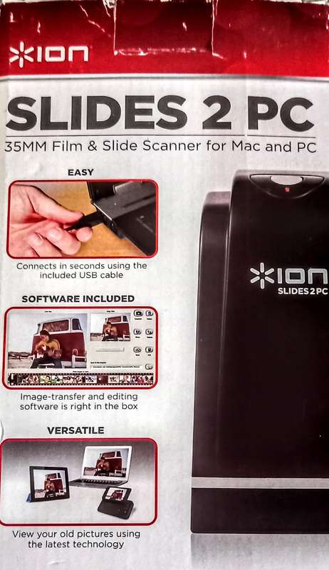 Ion Slides 2 PC. 35mm Film & Slide Scanner