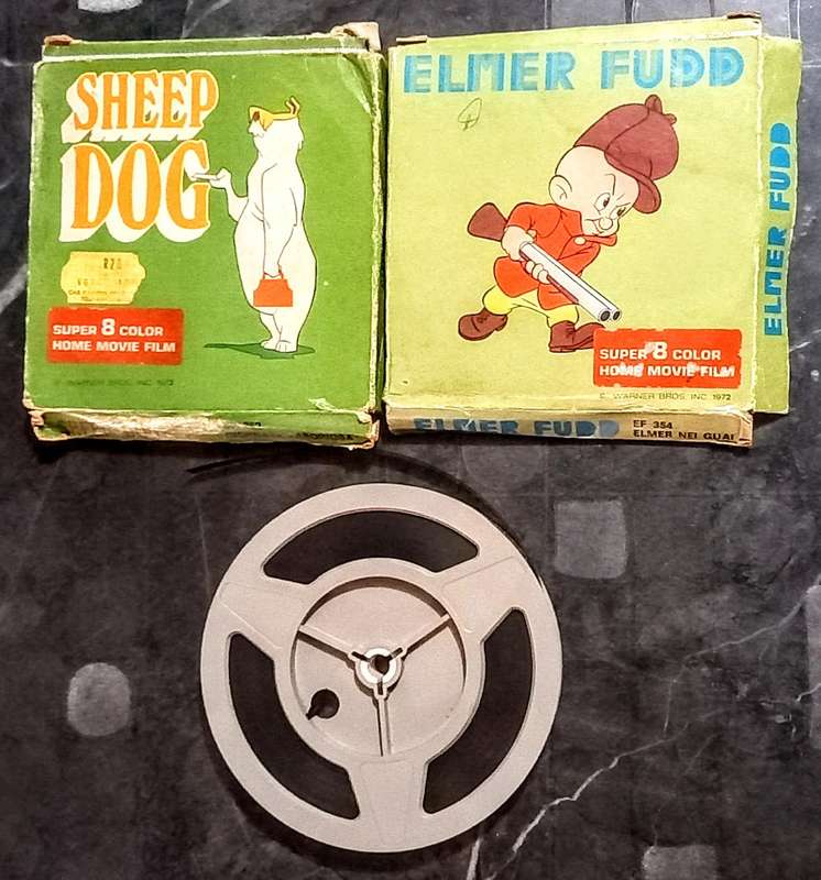 3 x 8mm 1970's Reels of Film with Original Cartoons as per pictures