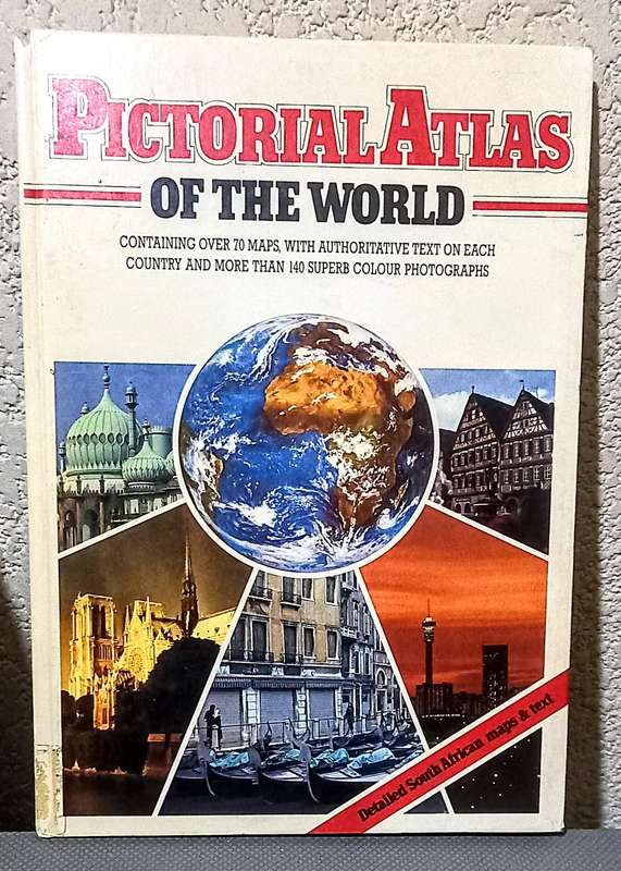 1988 Pictorial Atlas of The World. Hardcover. 38cm x 26.5cm
