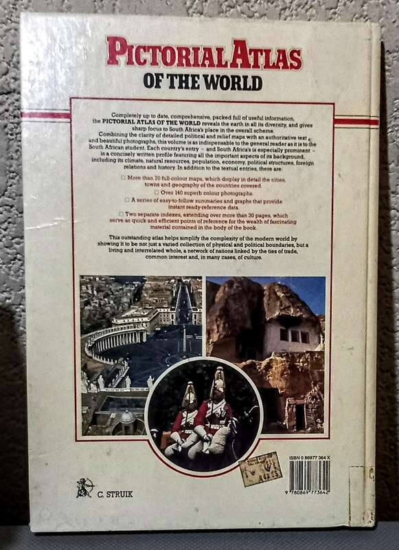 1988 Pictorial Atlas of The World. Hardcover. 38cm x 26.5cm