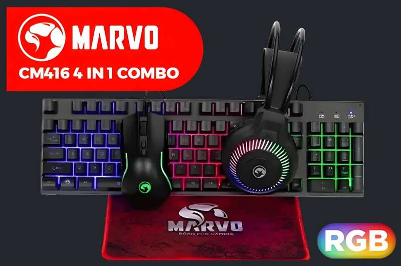 MARVO CM416 LOOT40 4 IN 1 Gaming Combo