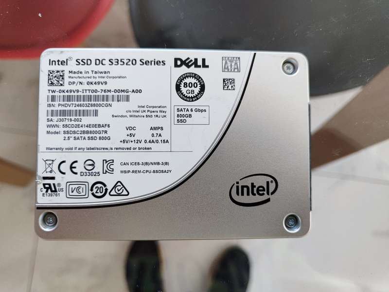 800GB Intel Enterprise SSD
