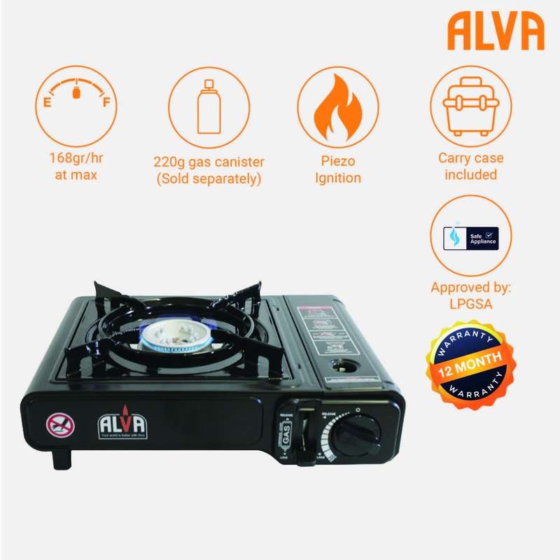 Alva - Single Burner Butane Canister Stove with Travel Case