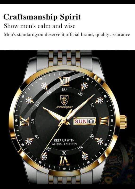 Poedagar mens luxury watch