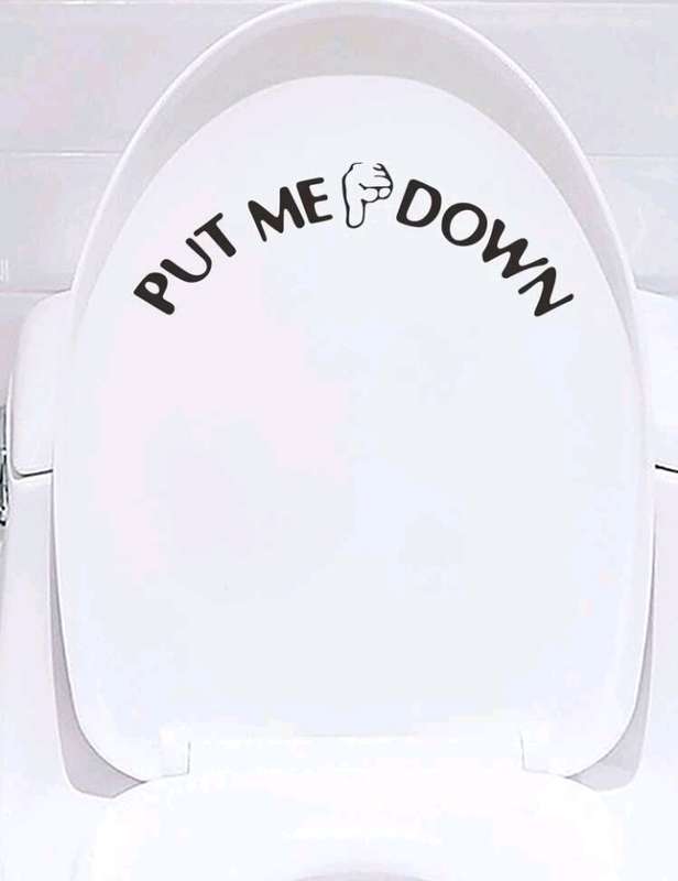 Sticker toilet