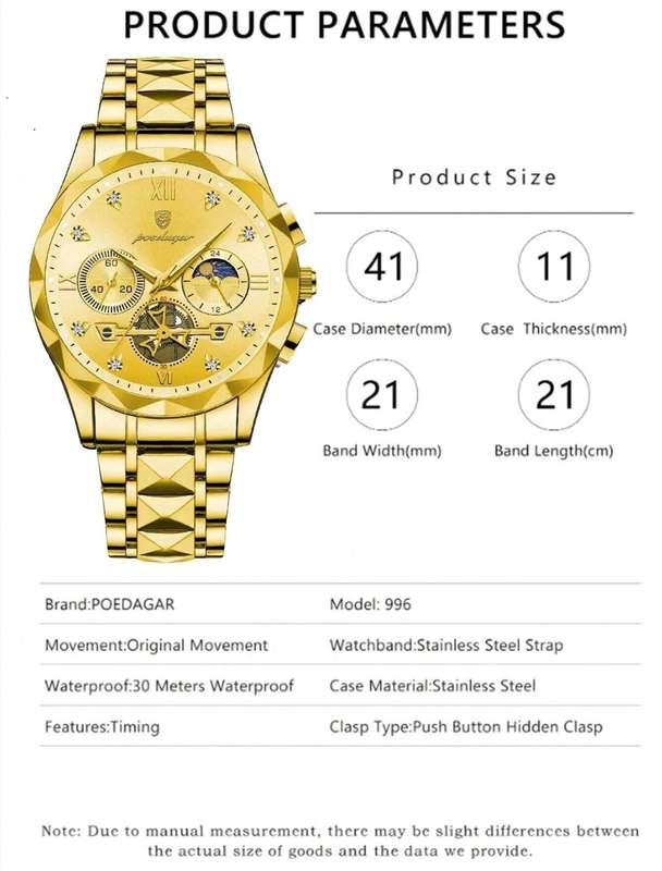 LIMITED EDITION Poedagar mens luxury watch