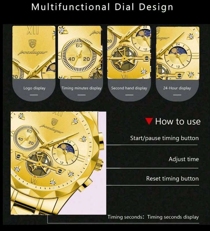 LIMITED EDITION Poedagar mens luxury watch