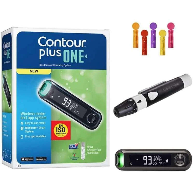 CONTOUR PLUS ONE GLUCOSE MONITOR + 2X 50 STRIPS