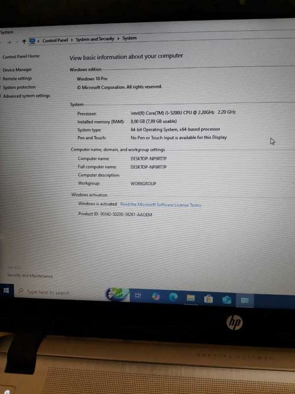 HP Probook 450 G2 core i5 5th gen laptop