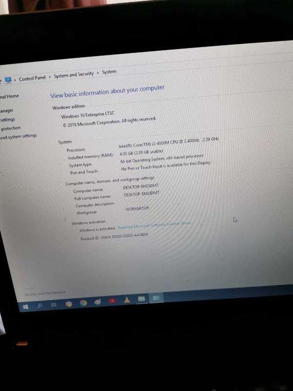 Lenovo ThinkPad core i3 4th gen laptop