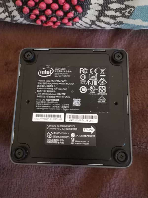NUC intel celeron mini pc