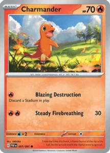 Charmander - 007/091  English Pokemon Paldean Fates NM