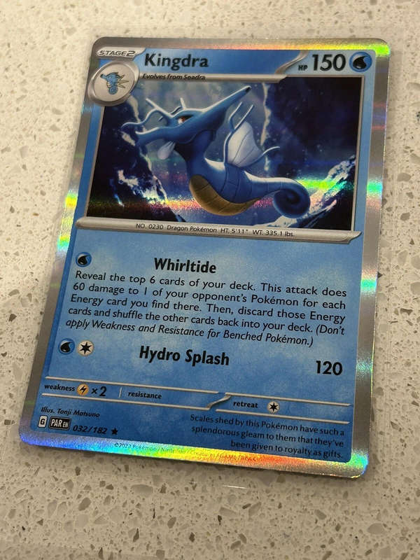 Kingdra 032/182 - Paradox Rift Pokemon Card - Holo Rare - NM