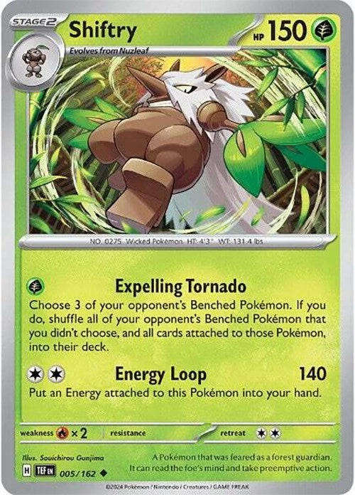 Shiftry (005/162) Pokemon Scarlet & Violet: Temporal Forces NM