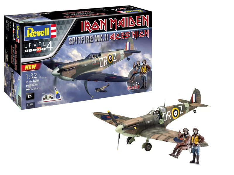 Spitfire Mk.II Iron Maiden "Aces High" 1:32 Model Kit Revell Brand New
