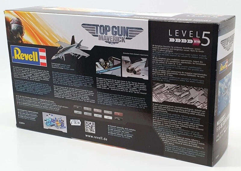 Maverick's F/A-18E Super Hornet Top Gun: Maverick - Revell 03864 - 1/48  Brand New
