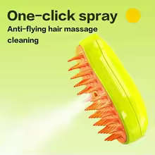 Cat Steam Brush Steamy Dog Brush 3 in 1 Electric Spray Cat Hair Brushes for Massage Pet Grooming Com