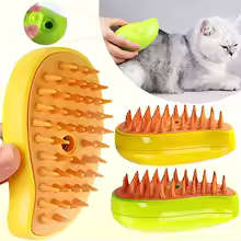Cat Steam Brush Steamy Dog Brush 3 in 1 Electric Spray Cat Hair Brushes for Massage Pet Grooming Com