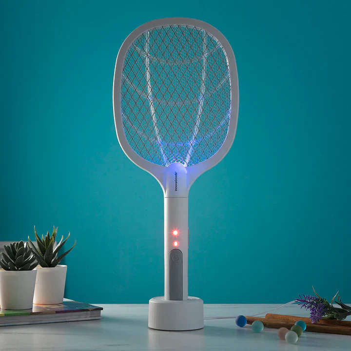 2-in-1 Rechargeable Insect Killing Racket with UV Light