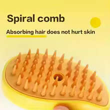 Cat Steam Brush Steamy Dog Brush 3 in 1 Electric Spray Cat Hair Brushes for Massage Pet Grooming Com