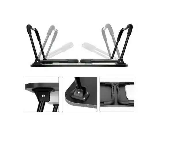 Laptop Table with Tablet Stand and Cup Holder Black