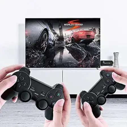Retro Game Stick Video Game Console Built-in 10,000+ Classic Games, 4K HDMI P1 Mini Retro 2.4GHz Wir