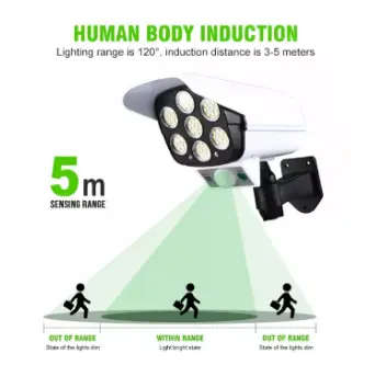 LED Solar Light Remote Control Fake Camera Sensor Street Lamp Wall Lamp Garden Lamp