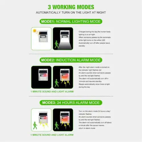 Solar Motion Sensor Light FA-BK-666