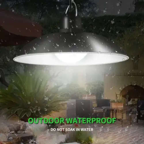 LED Solar Wall Light Home Garden Patio Double Head Pendant Light