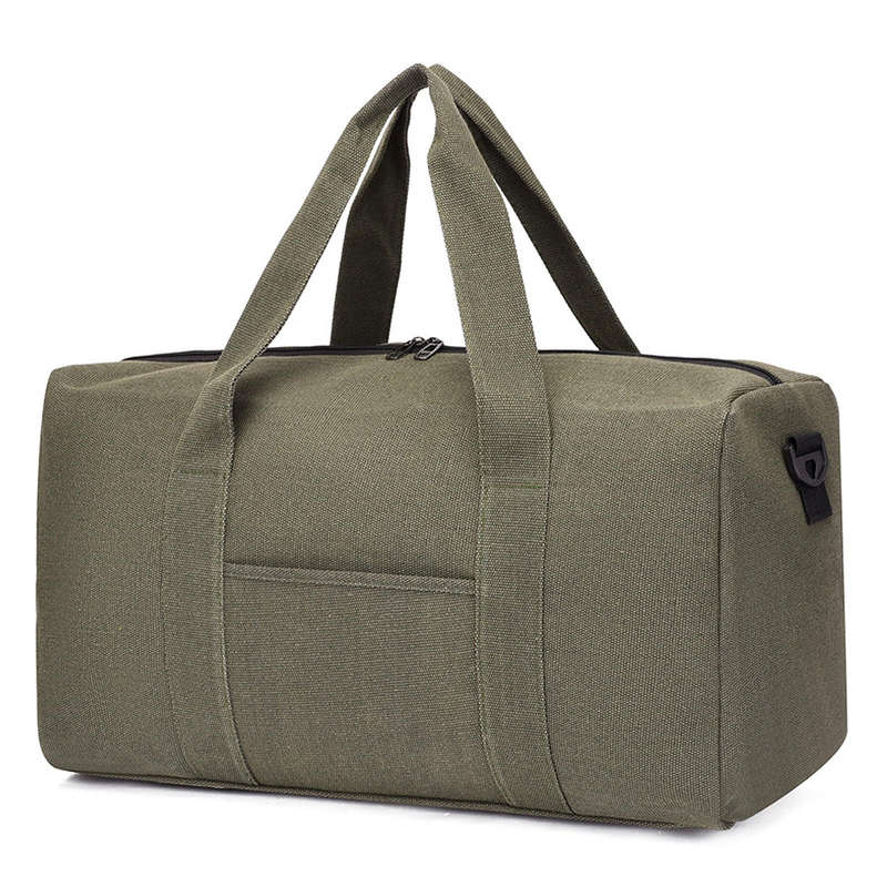 Large Capacity Canvas Travel Bag Outdoor Sports Fitness Bag for Men and Women