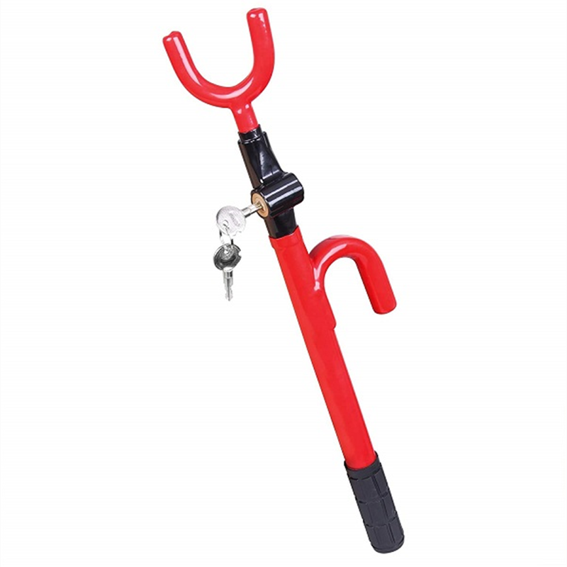 Car Anti-theft Lock Steering Wheel Lock Retractable Universal Car/Truck Wheel Lock With Key