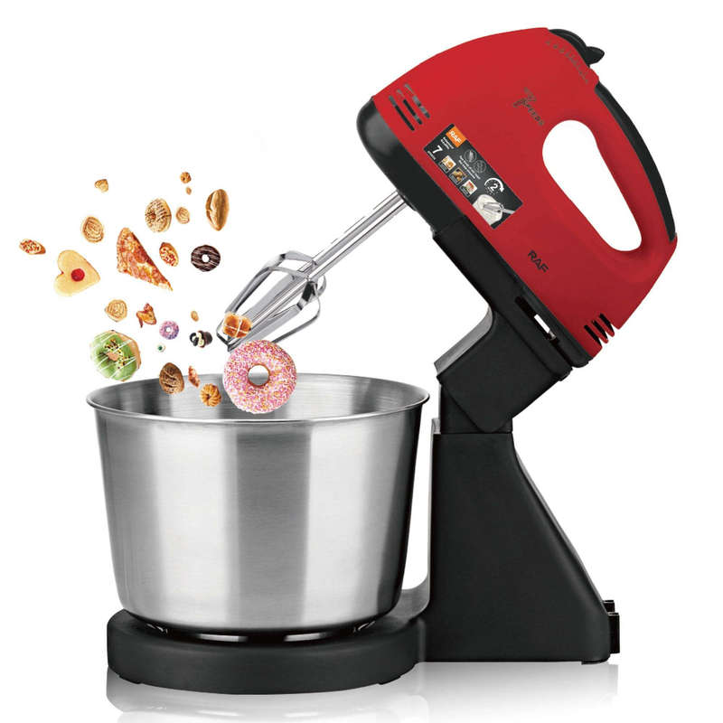 RAF 7-speed electric food mixer table cake dough mixer baking whipped cream machine