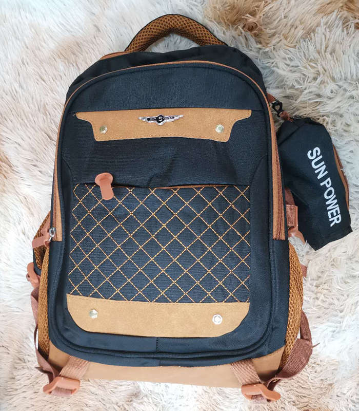 Simple student school bag large capacity travel backpack multifunctional backpack with pencil case