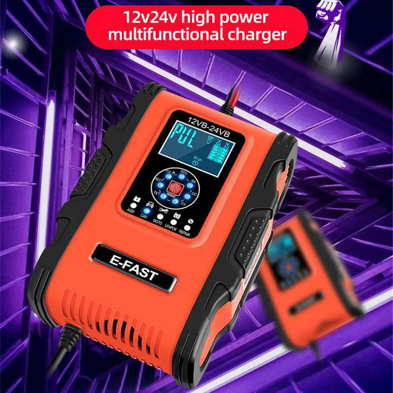12V 12A-24V 6A Lithium Battery Charger Smart Charger Lead Acid Battery Charger
